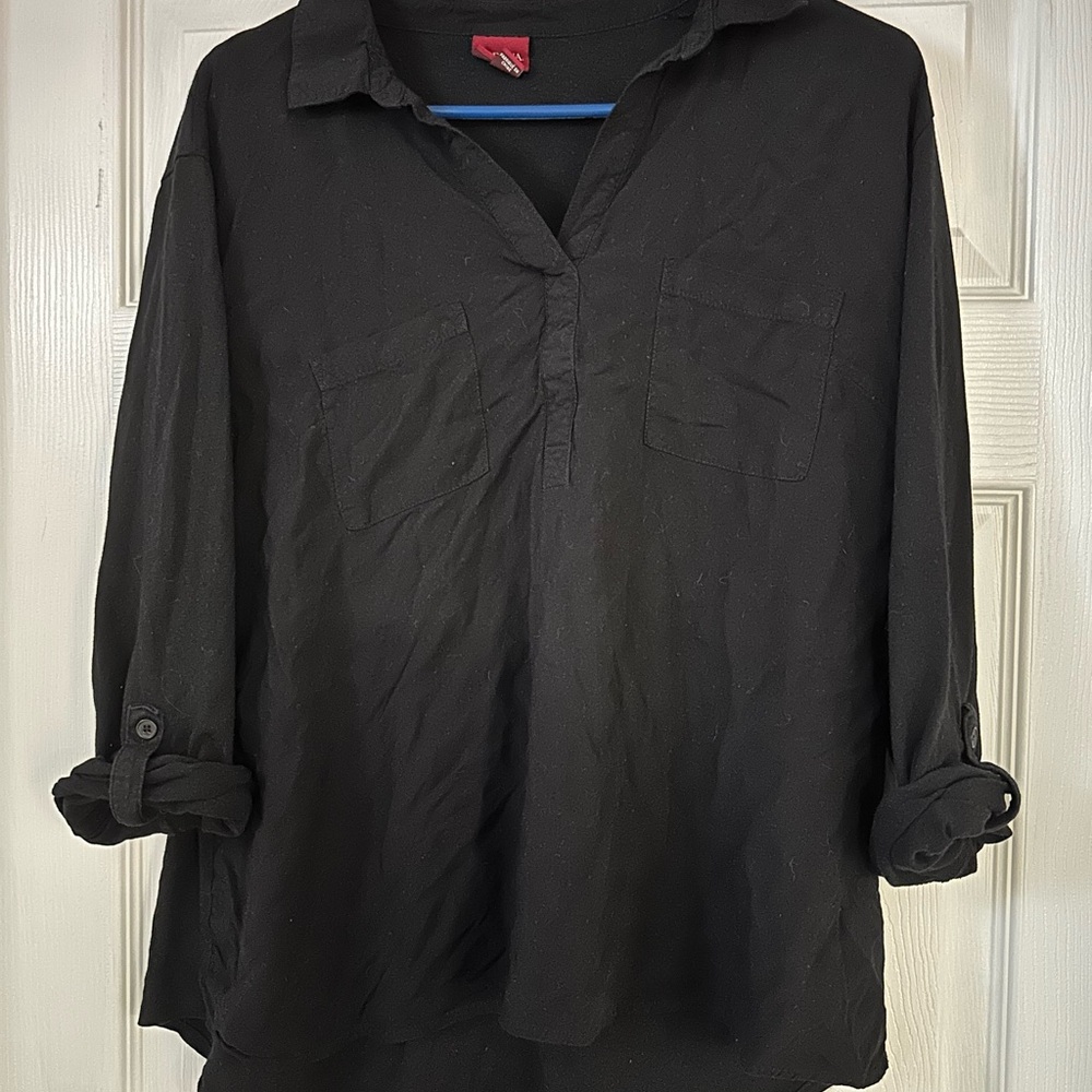 Merona Black Button Down Shirt